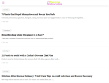 Tablet Screenshot of parentinghealthybabies.com